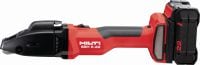 Cortadoras para metal a batería SSH 6-22 Cortadora de doble corte y alta capacidad a batería para corte rápido de chapas de metal y perfiles de hasta 2,5 mm y calibre 12; incluye las hojas SSH CS de Hilti (plataforma de batería Nuron)